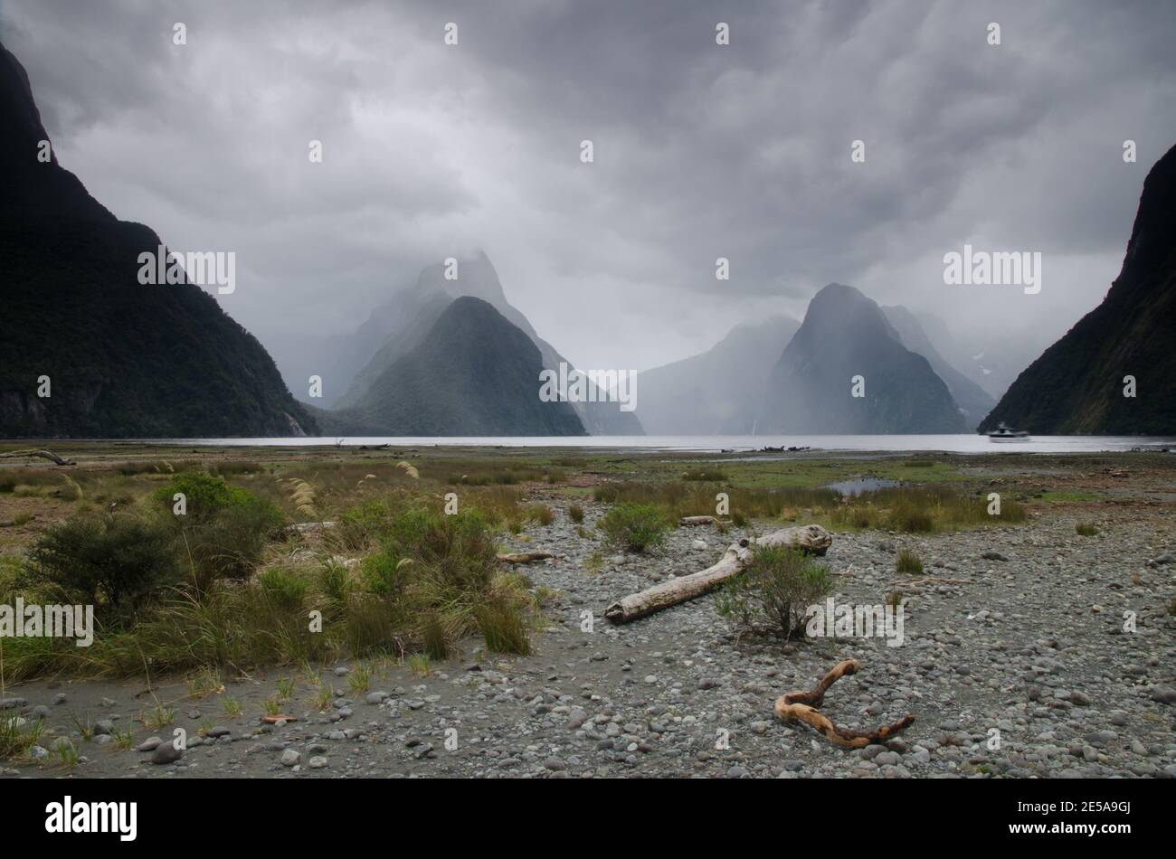 Milford Sound in Fiordland National Park. Southland. South Island. New