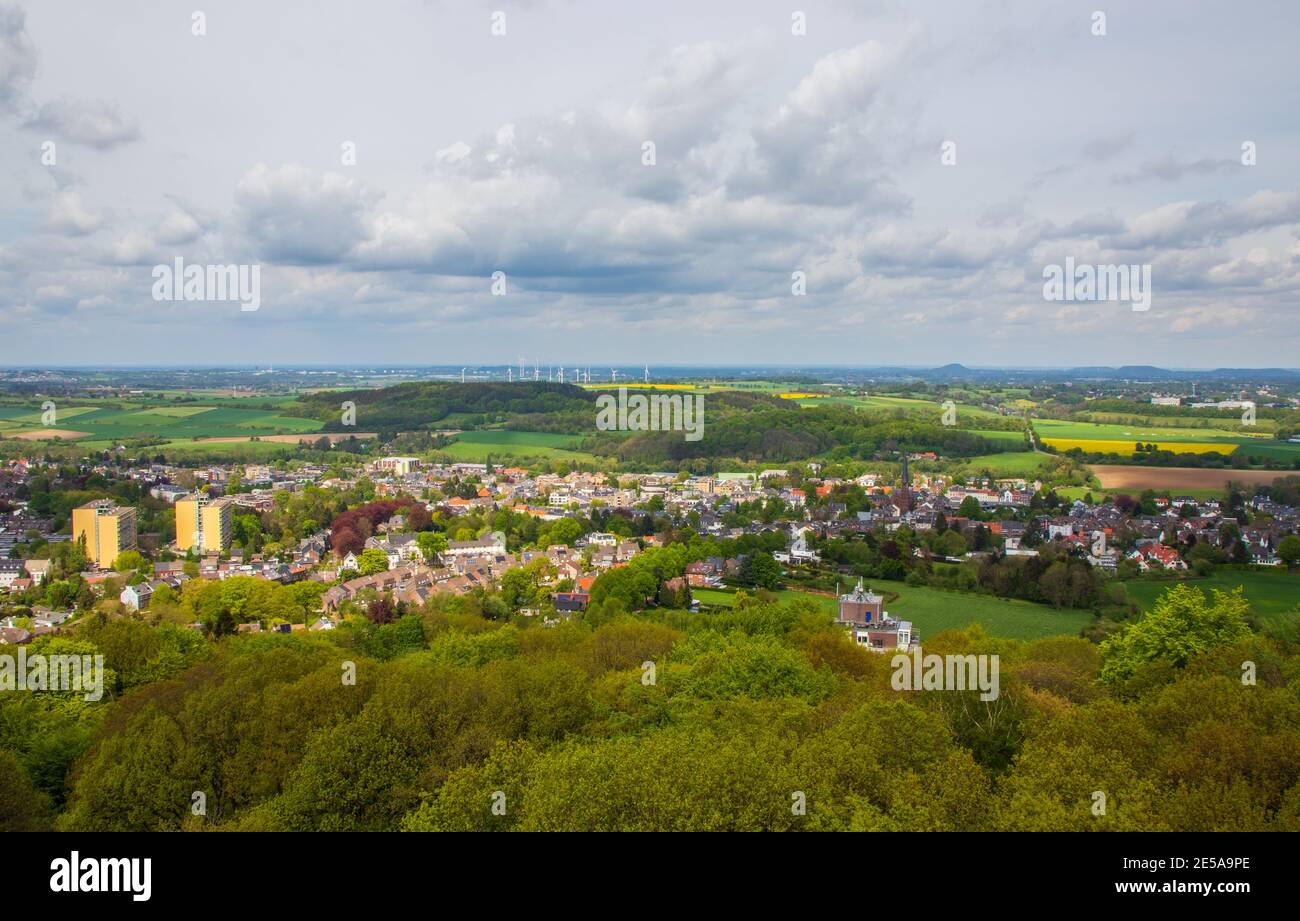 the landscape around Aachen in the triangle of Germany, Belgium and the Netherlands Stock Photo
