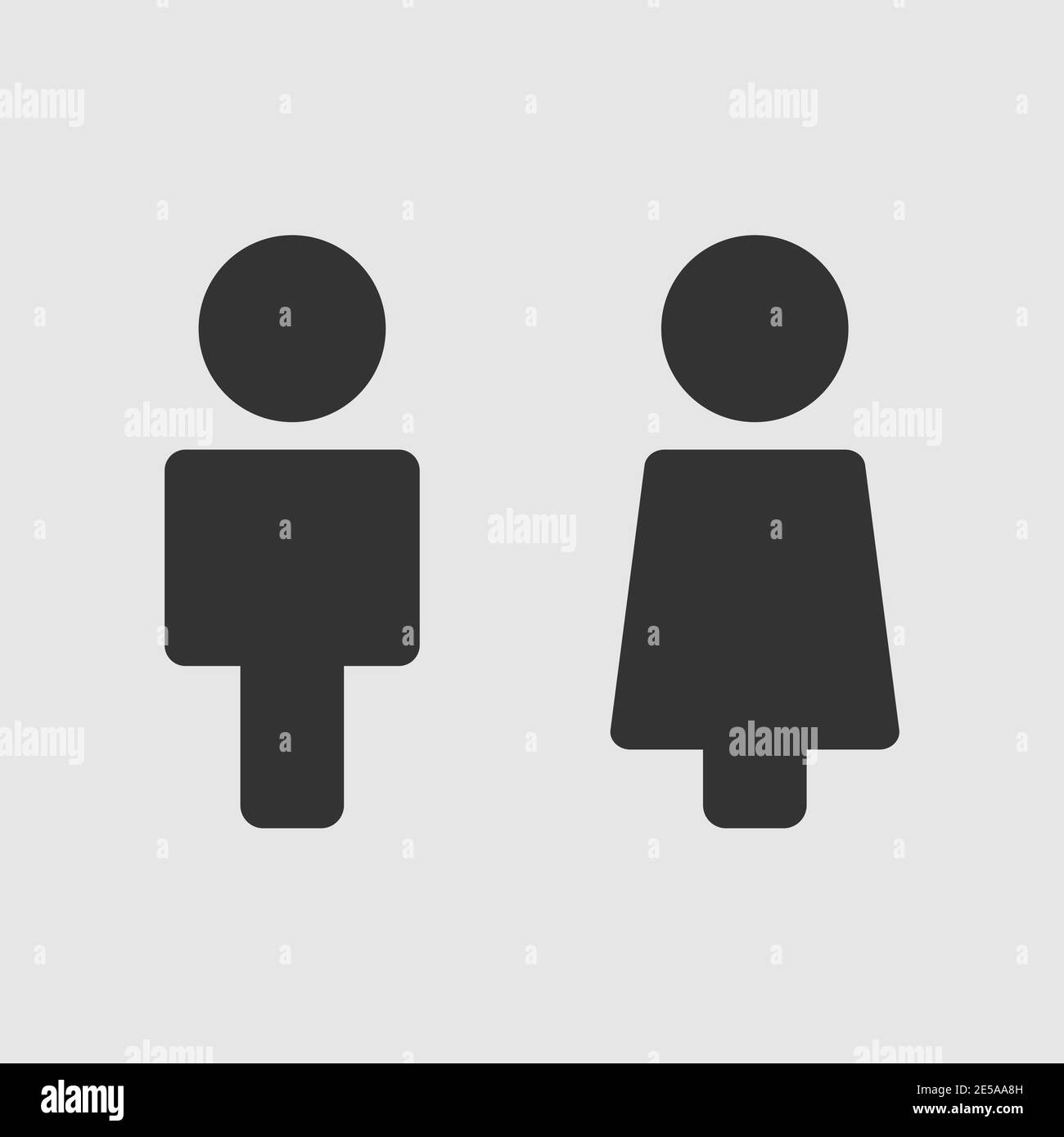 Vector People icon. Man and woman icon on white background Stock Vector ...