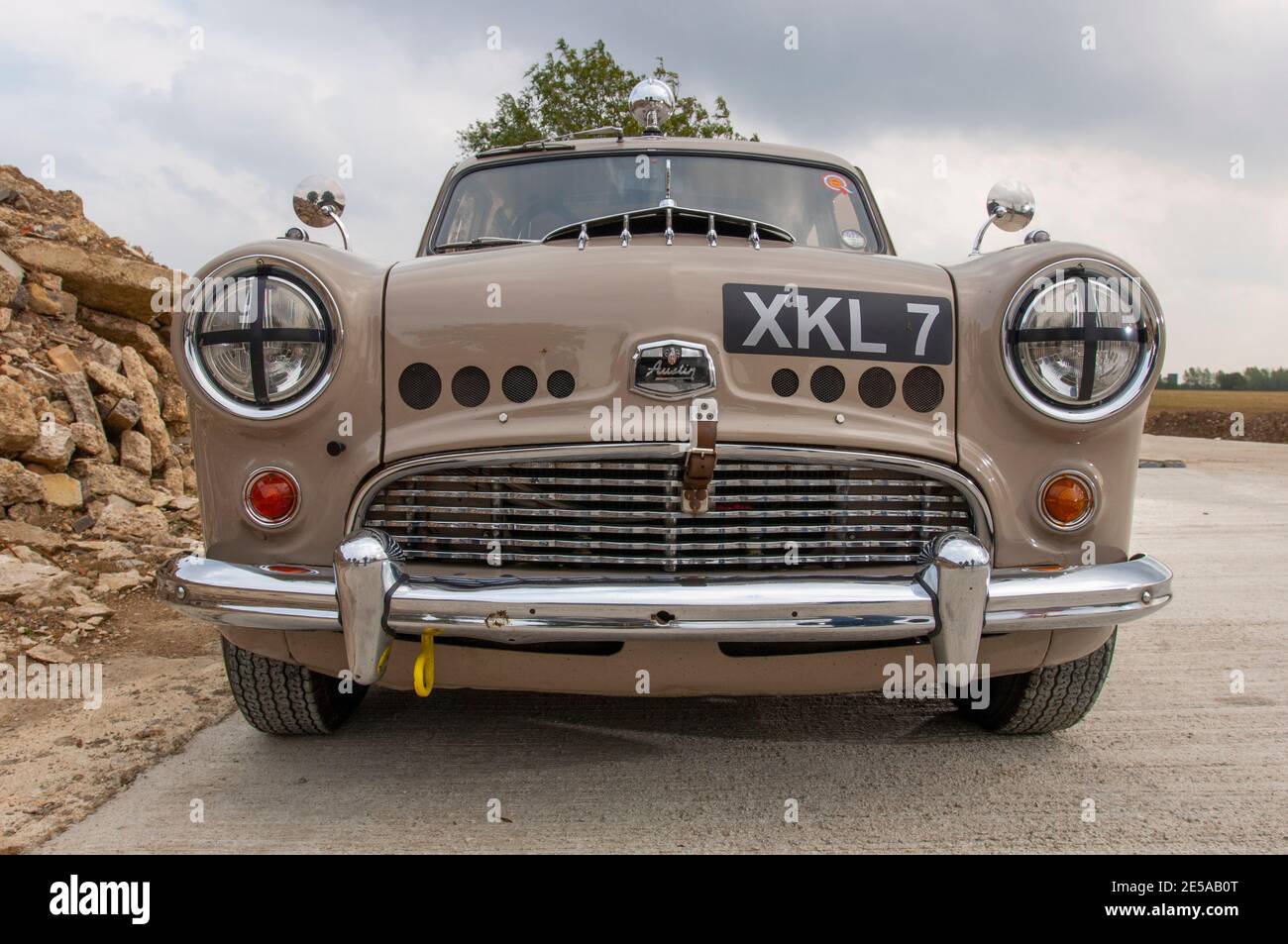 Austin A90 Six Overdrive classic rally car Stock Photo - Alamy