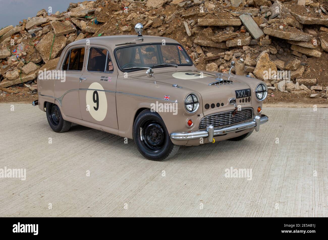 Austin A90 Six Overdrive classic rally car Stock Photo - Alamy
