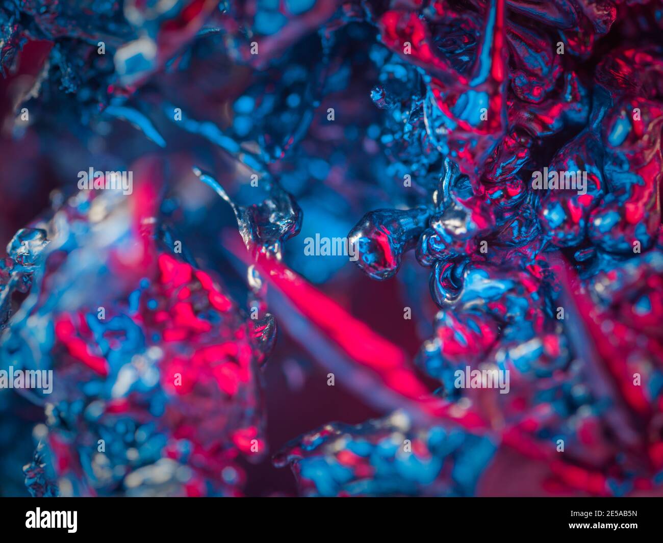molten lead, abstract background of liquid metal Stock Photo