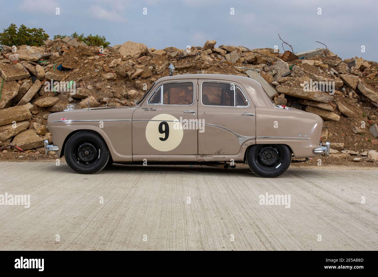 Austin A90 Six Overdrive classic rally car Stock Photo - Alamy