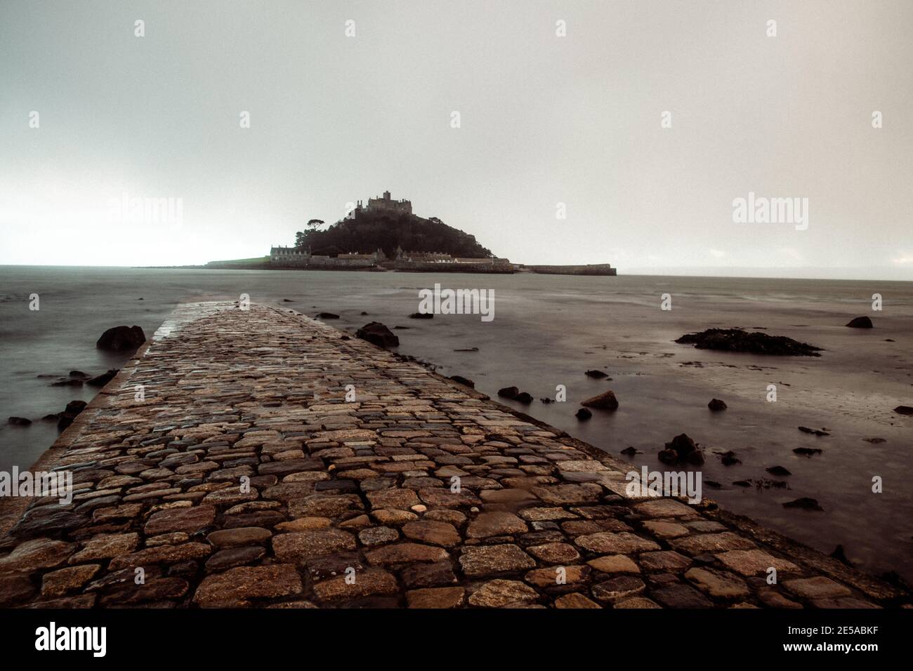 Saint Michael Ramp Brick walkway to St Michael’s Mount Stock Photo - Alamy