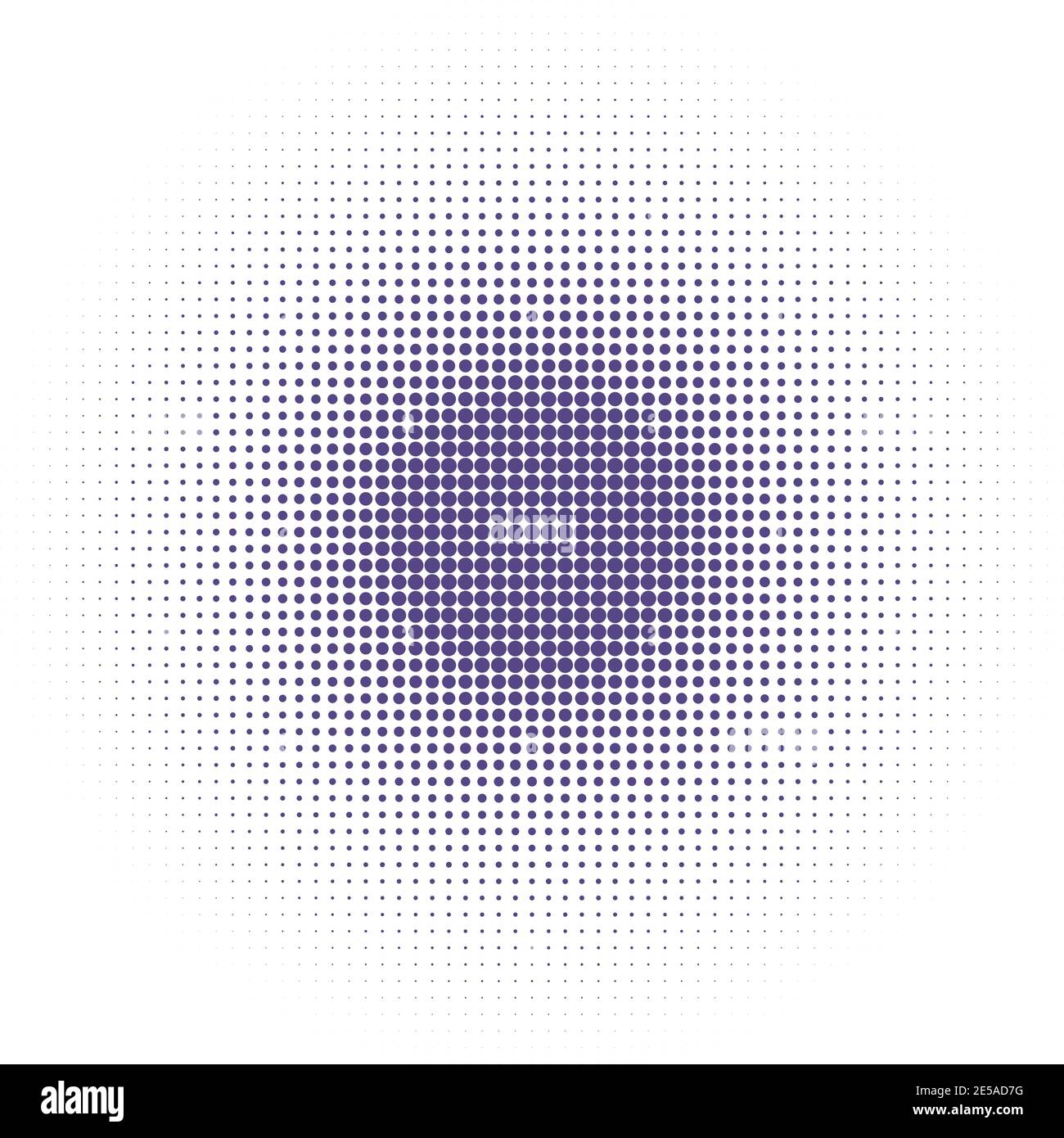 Vector halftone dots background. Ultra violet dots on white background Stock Vector