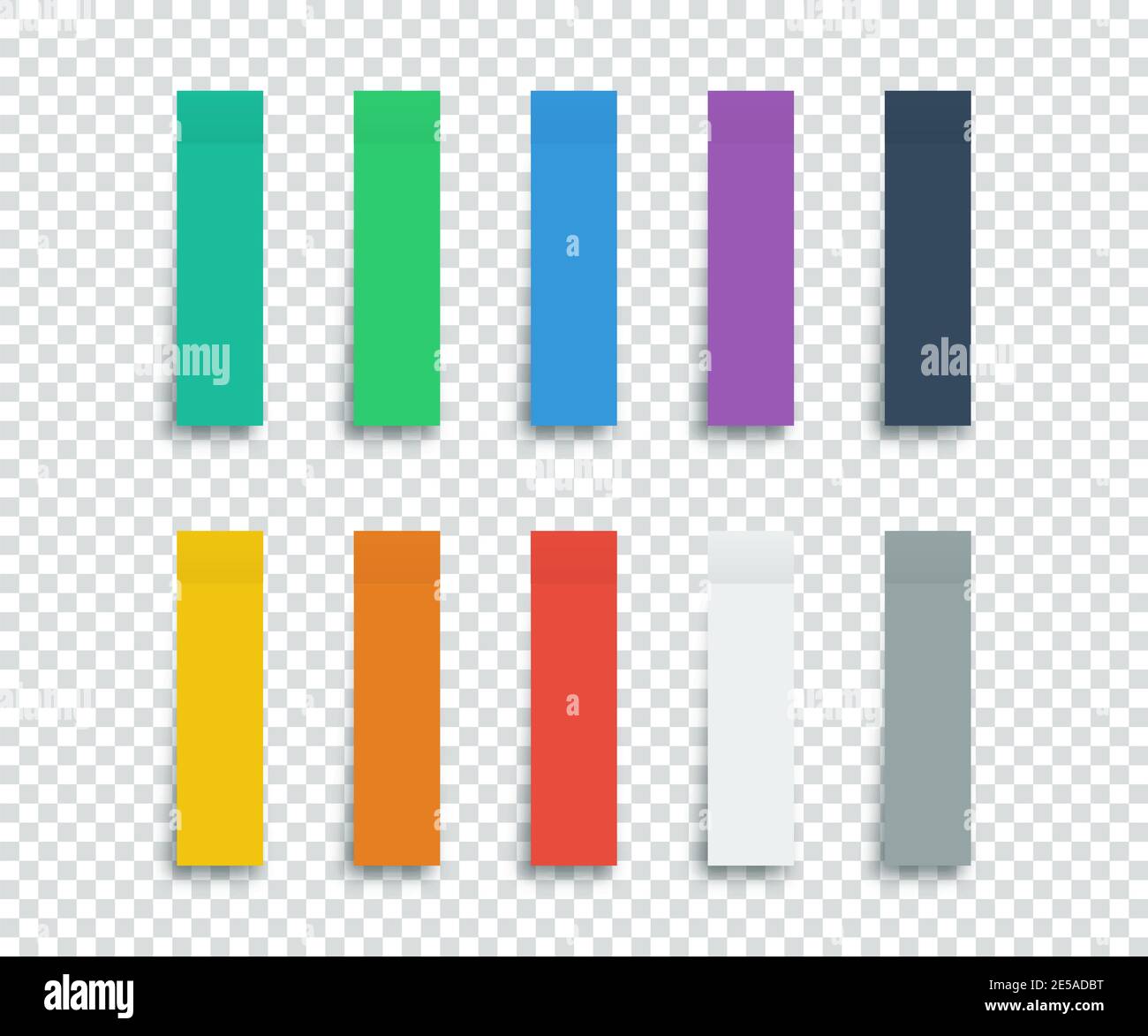 Colorful Stickers set isolated on transparent background. Stickers