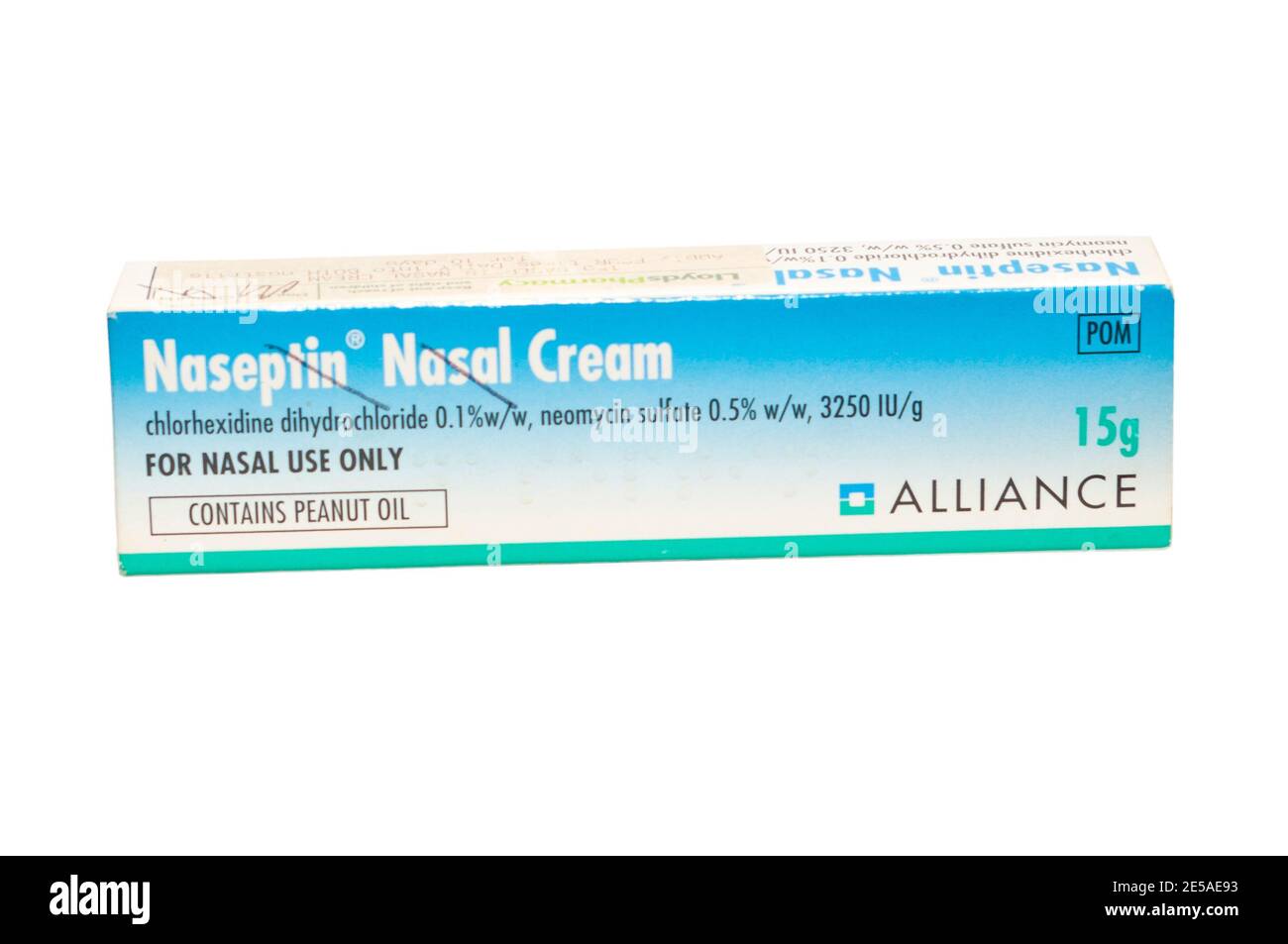 Pack Packet Box Of Naseptin Nasal Cream Stock Photo