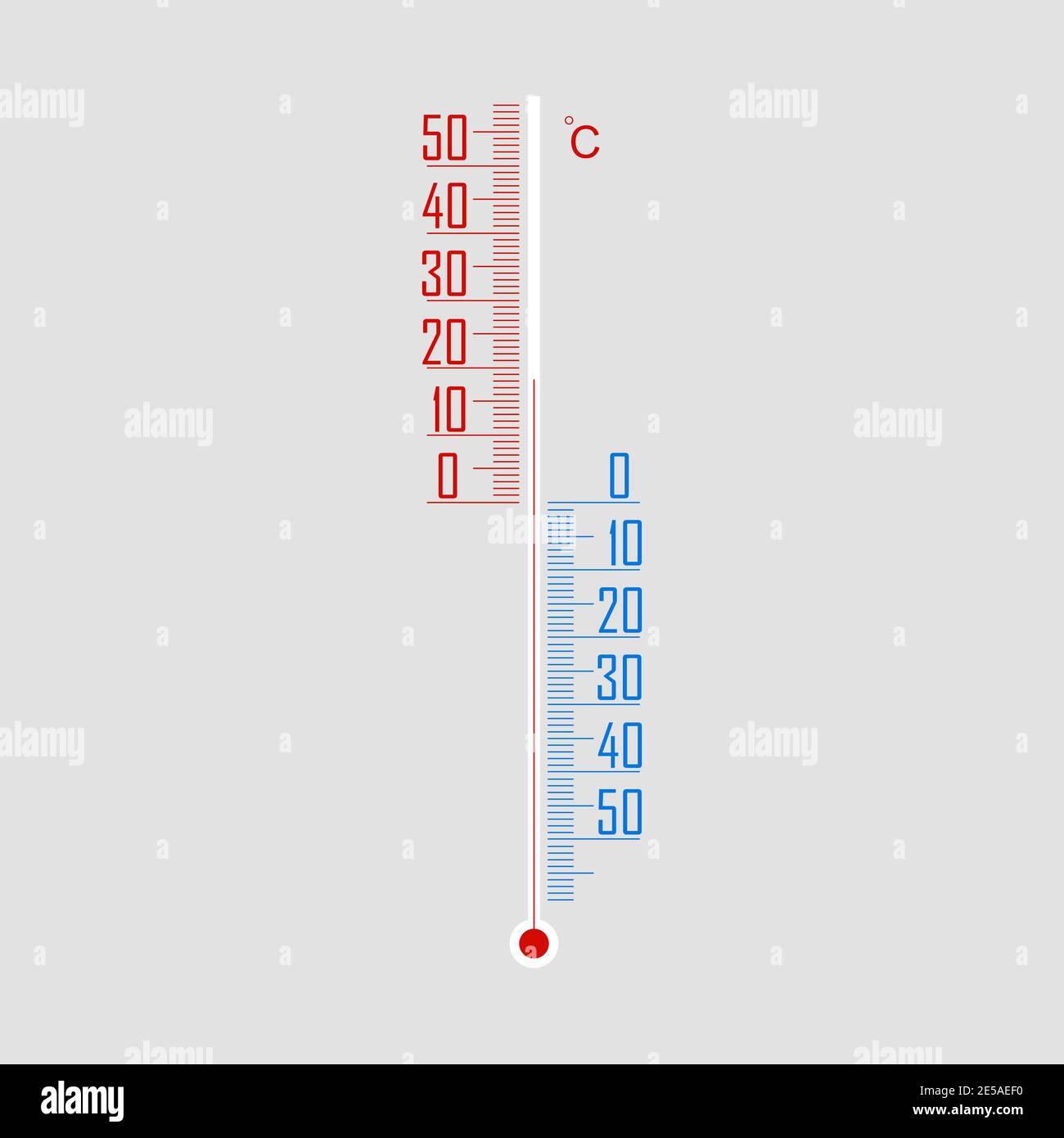 thermometer vector icon in flat design. thermometer icon. Eps10 Stock Vector