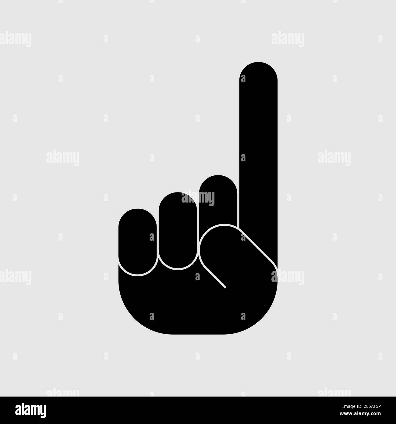 Fist icons in flat Black and White Stock Photos & Images - Alamy