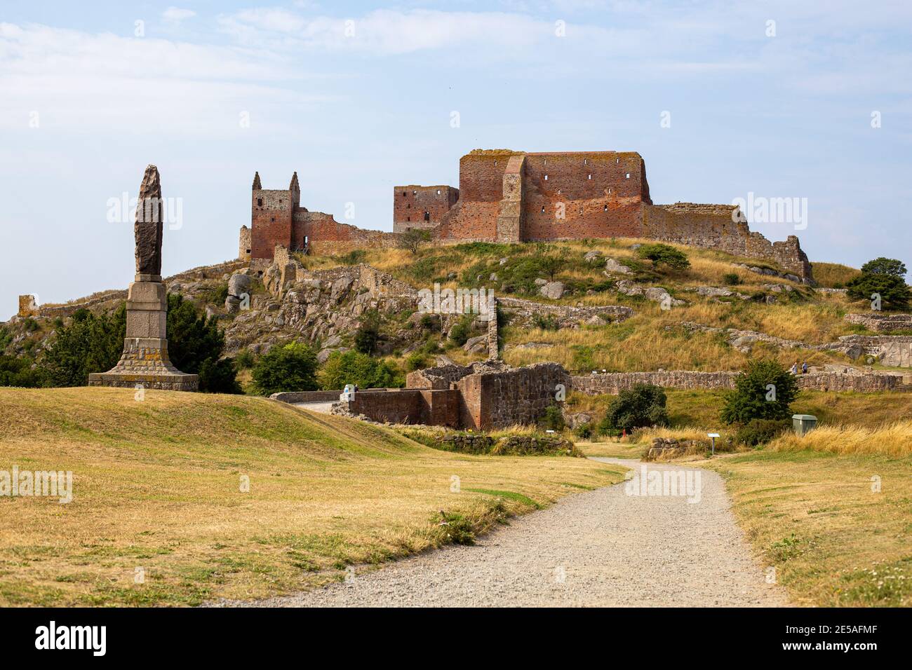 Ruins of Hammershus Castle on Bornholm, Denmark Stock Photo Alamy