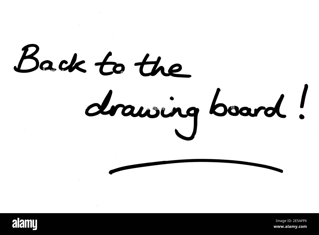 Back to the Drawing Board O que significa esta expressão?