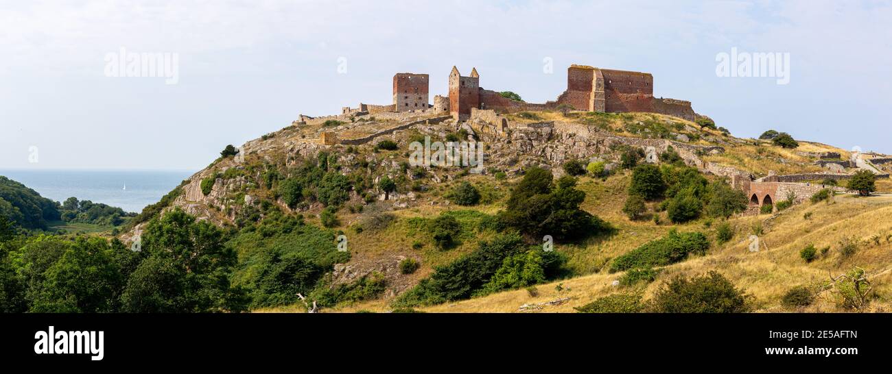 Ruins of Hammershus Castle on Bornholm, Denmark Stock Photo Alamy