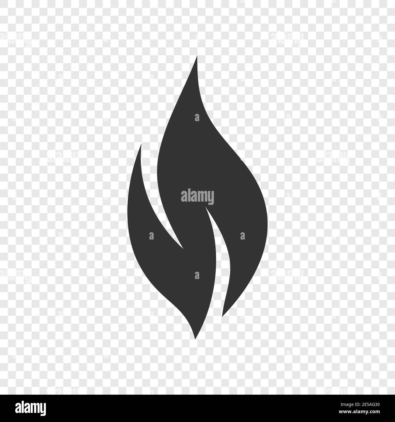 fire flame vector icon in flat design on transparent background. Eps10 ...