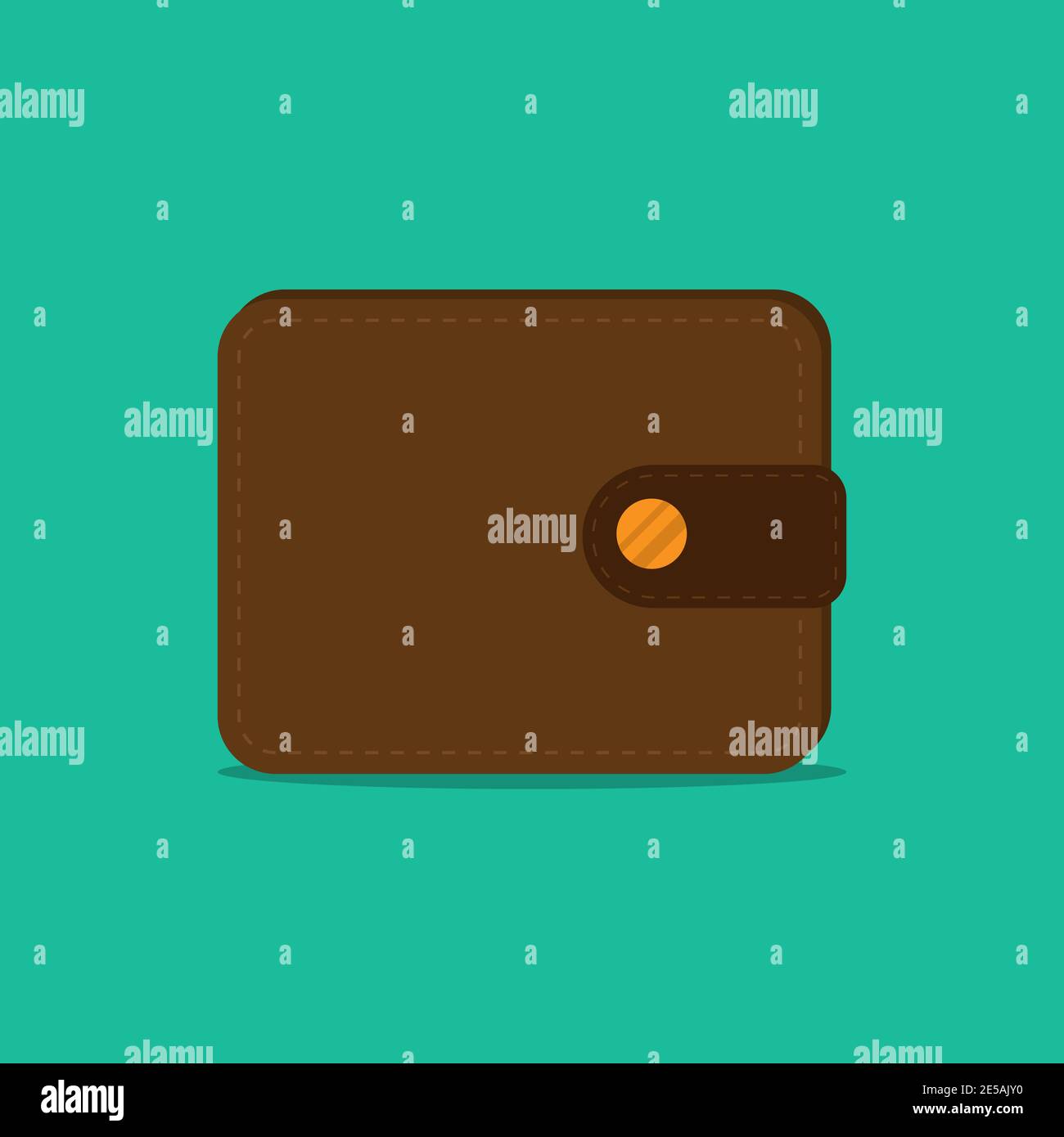 wallet vector icon in flat style. wallet icon. Eps10 Stock Vector