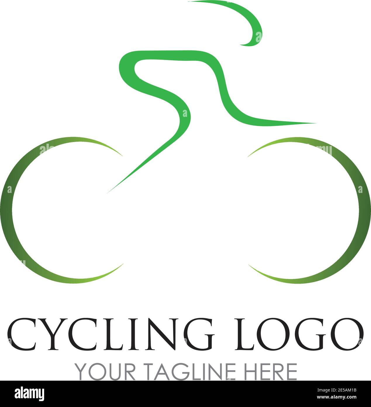 Bicycle logo vector icon template design Stock Vector