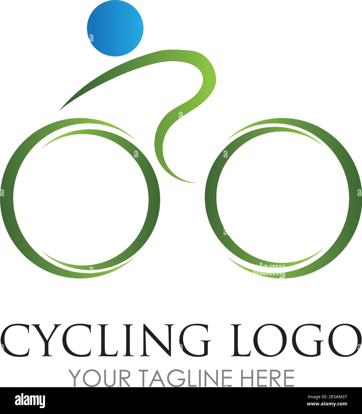 Bicycle logo vector icon template design Stock Vector