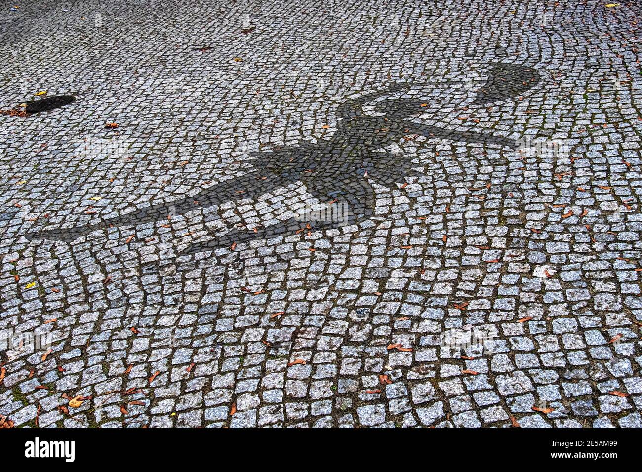 Se tilbage spade Kenya Heinrich Seidel Elementary school entance with ballerina mosaic in cobbled  paving, Ramlerstraße 9/10, Gesundbrunnen,Berlin Stock Photo - Alamy