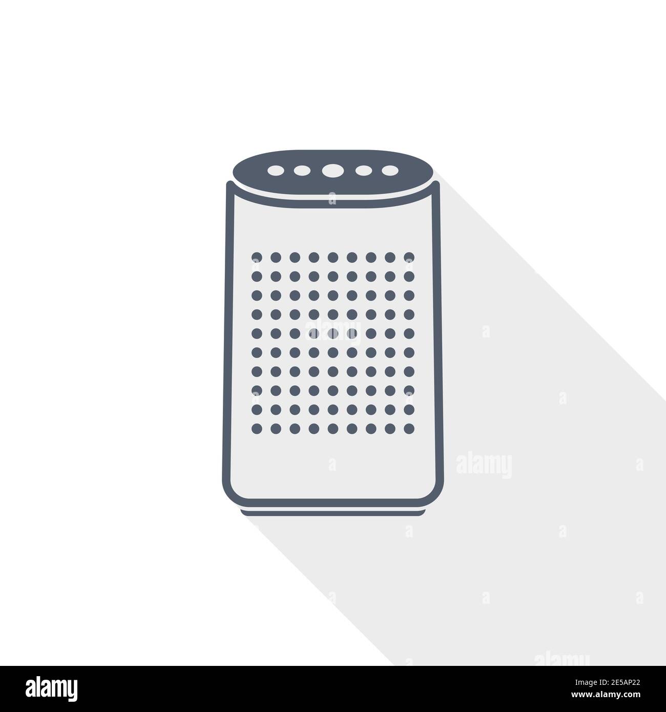 Air purifier flat design vector icon Stock Vector