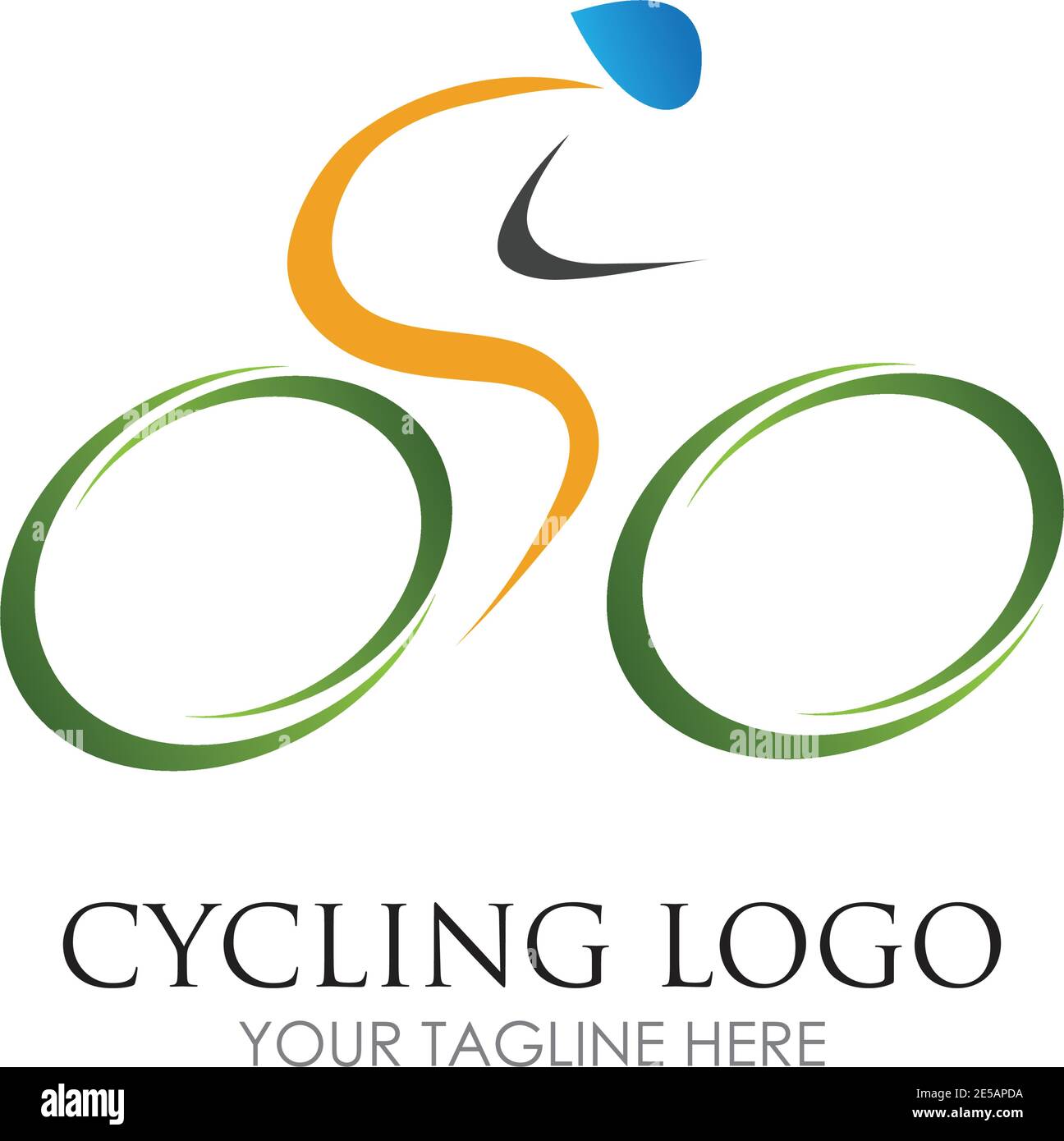 Bicycle logo vector icon template design Stock Vector