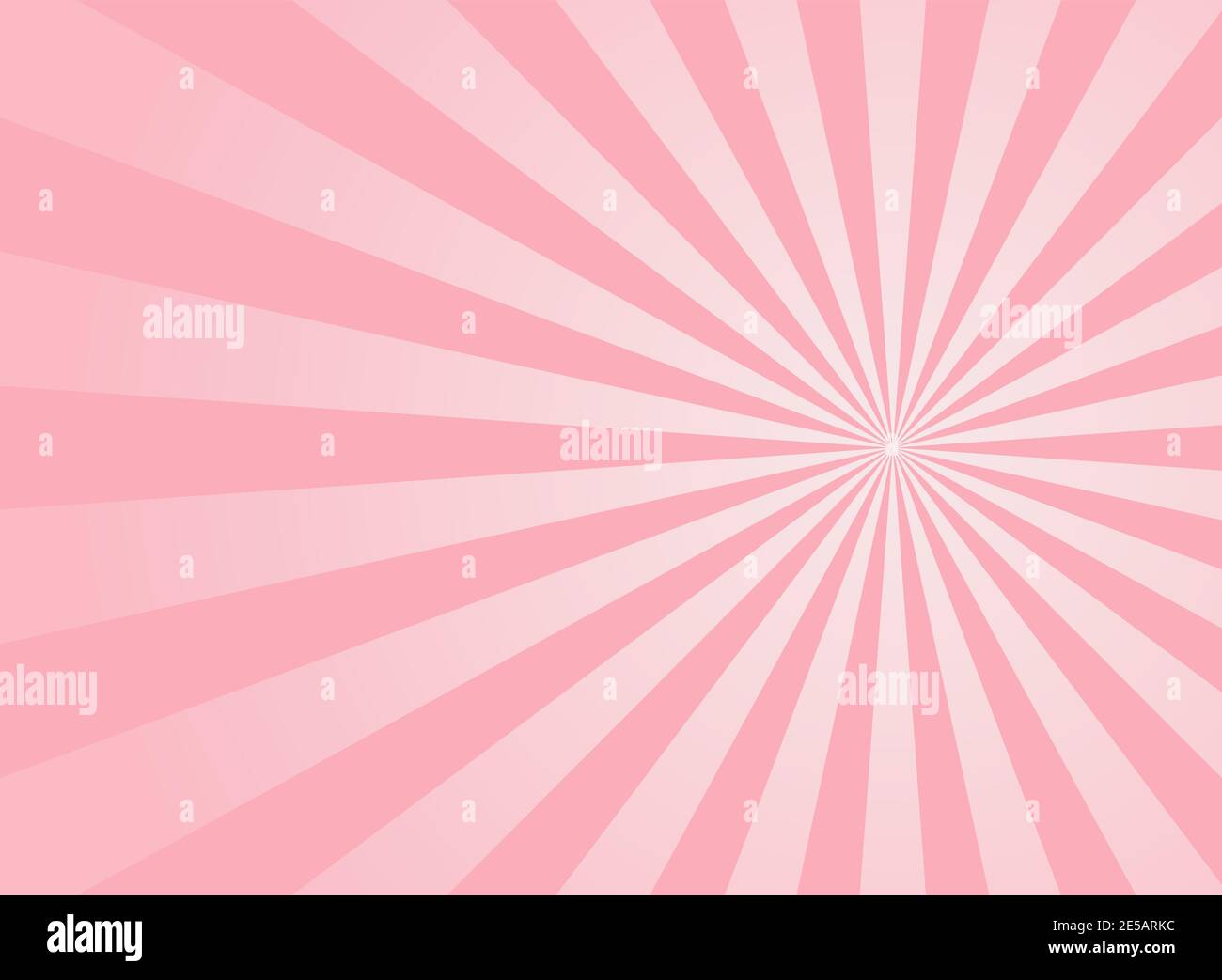 Sunlight glow horizontal background. Pink color burst background