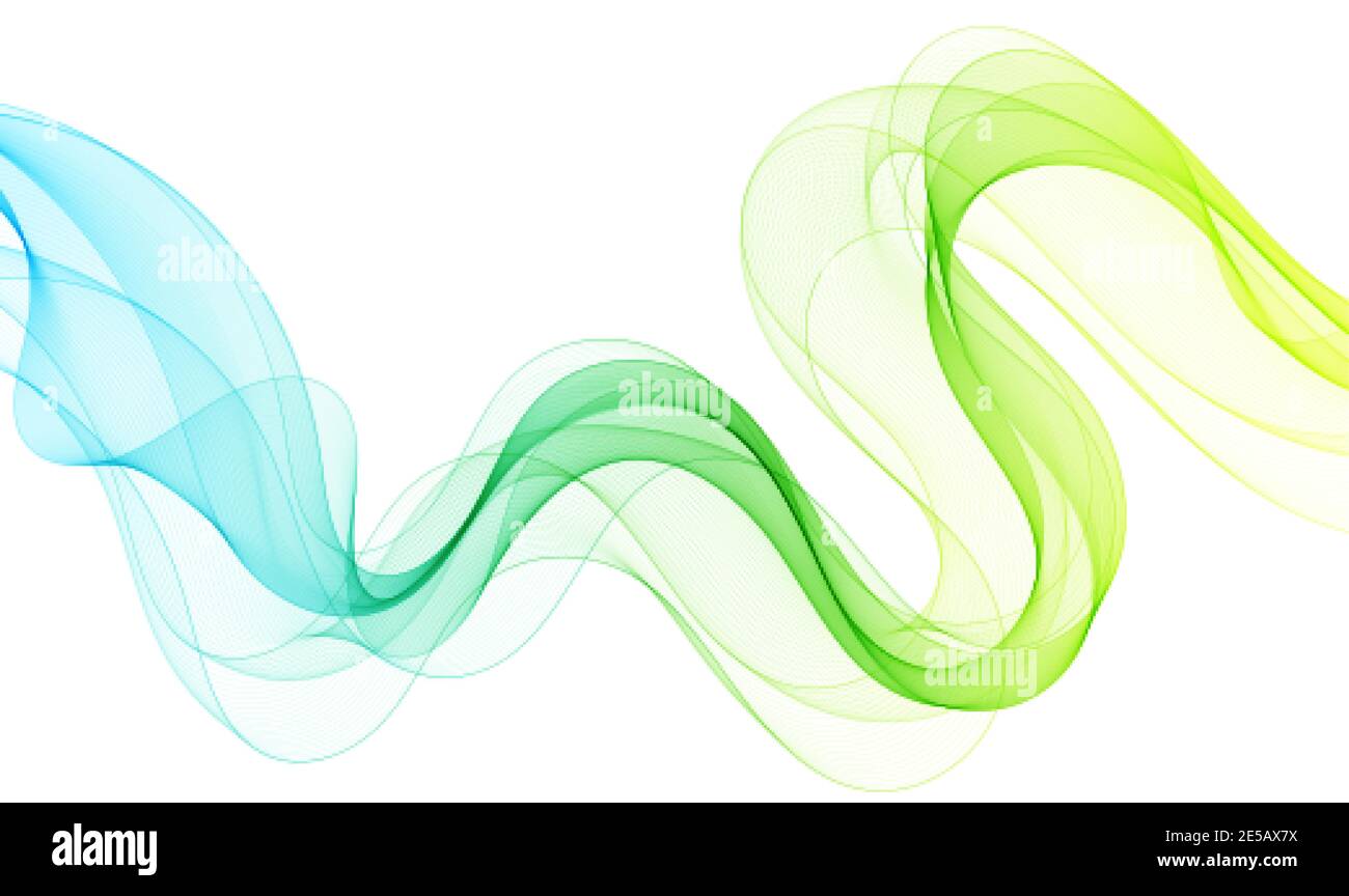 green and yellow colors wave design. Abstract vector background for presentation. advertising banner. eps 10 Stock Vector