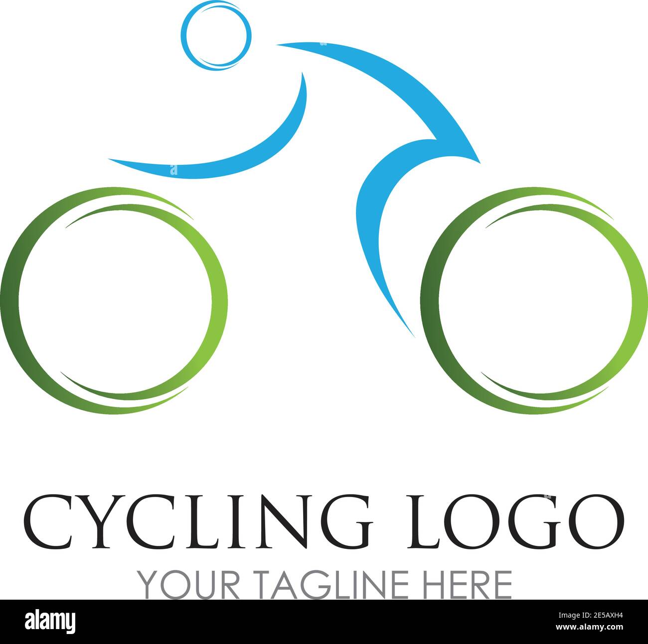 Bicycle logo vector icon template design Stock Vector