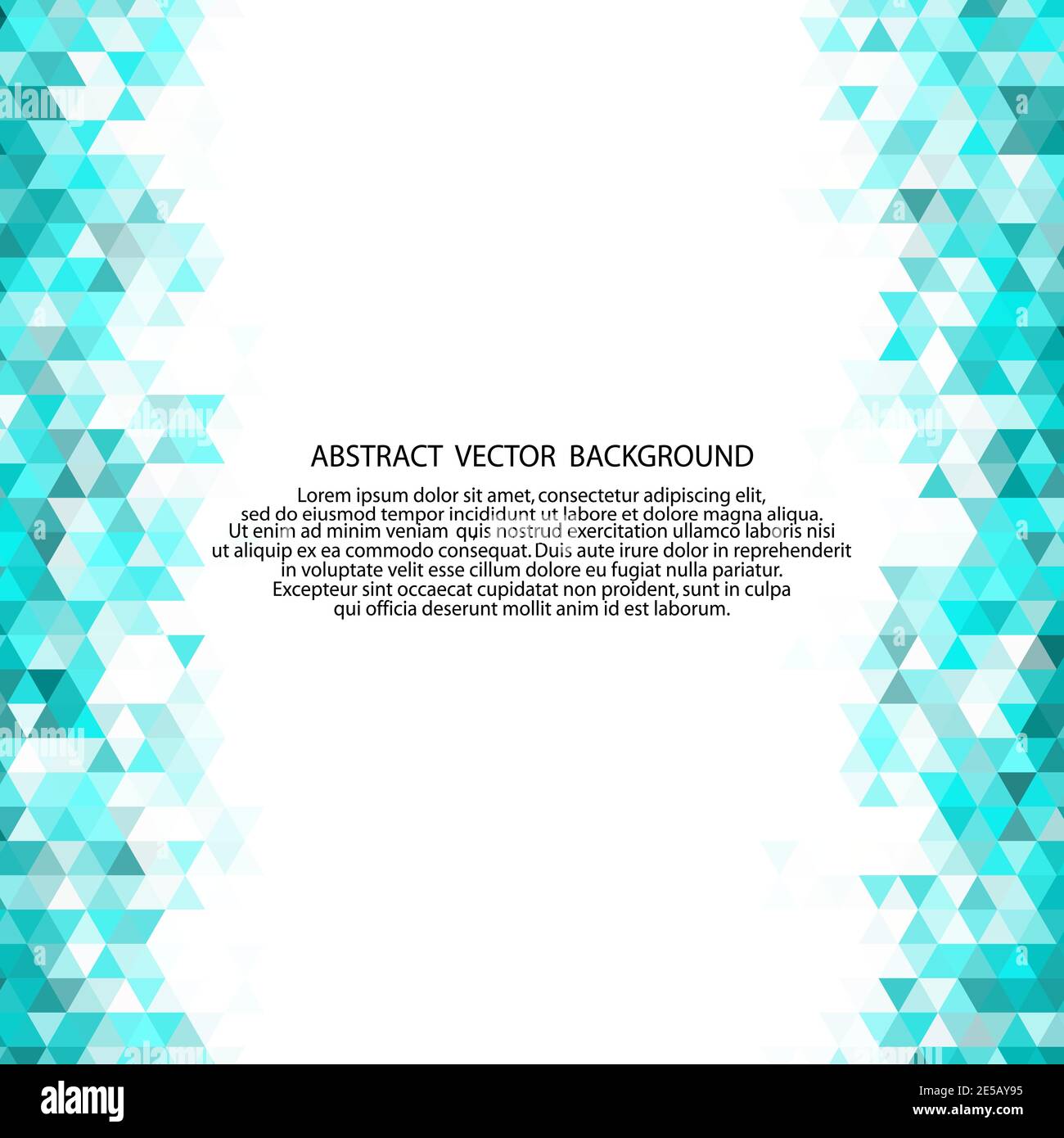 Blue Grid Mosaic Background, Creative Design Templates. Triangle Stock Vector