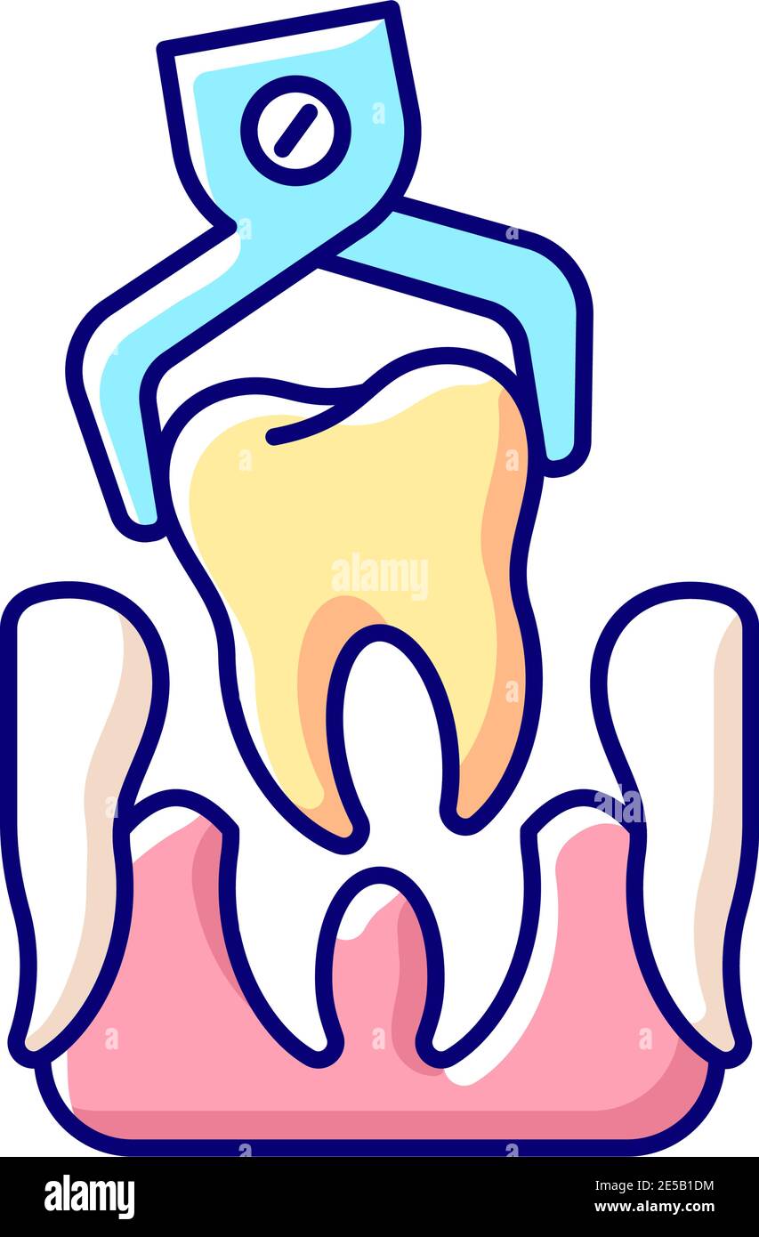 Dental surgery RGB color icon Stock Vector Image & Art - Alamy