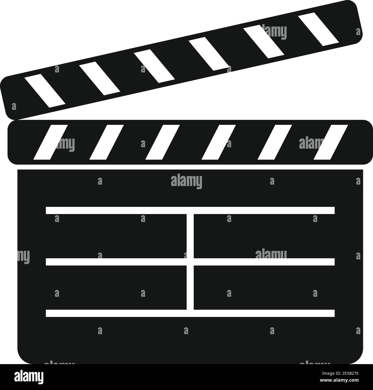Clapper icon, simple style Stock Vector Image & Art - Alamy