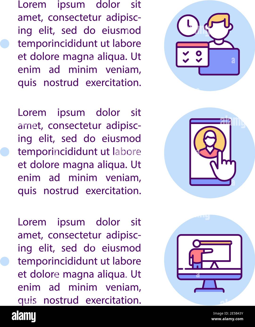 Online education concept icon with text Stock Vector Image & Art - Alamy