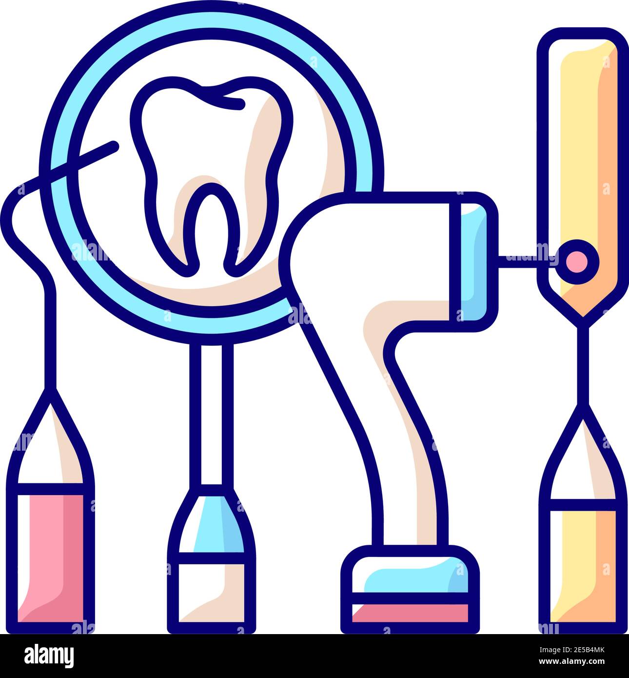 Dental equipment RGB color icon Stock Vector Image & Art - Alamy