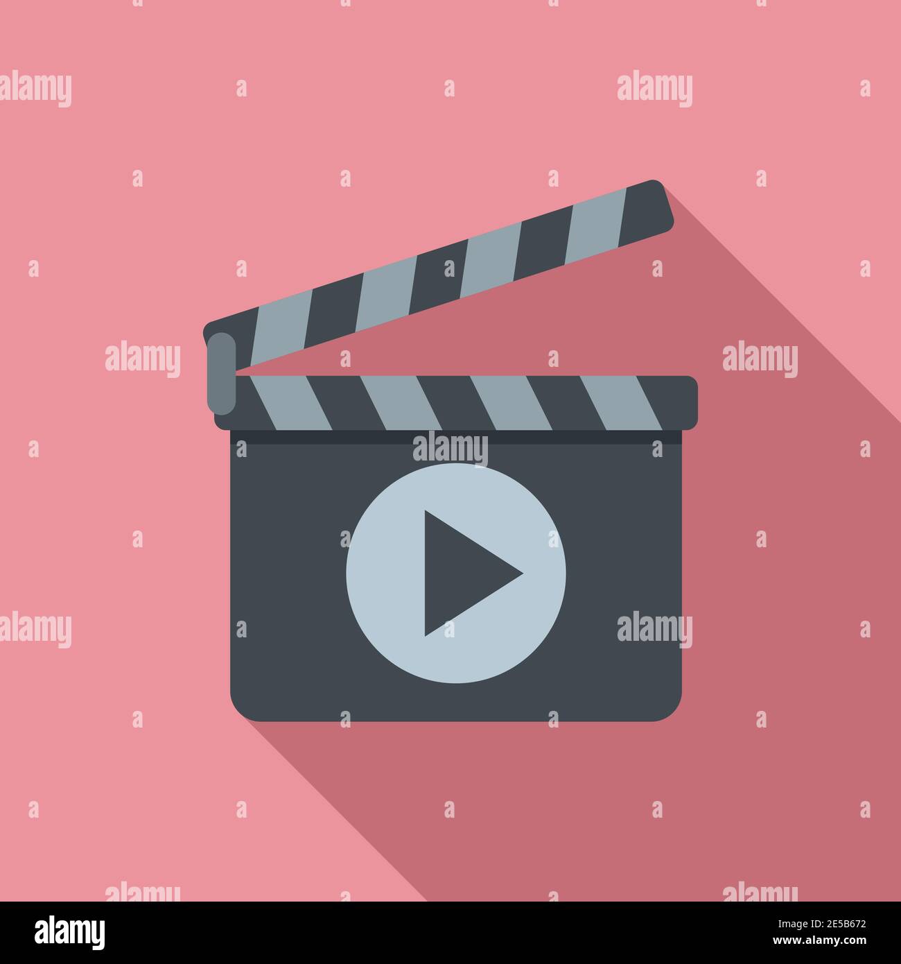 Camera clapper icon, flat style Stock Vector Image & Art - Alamy