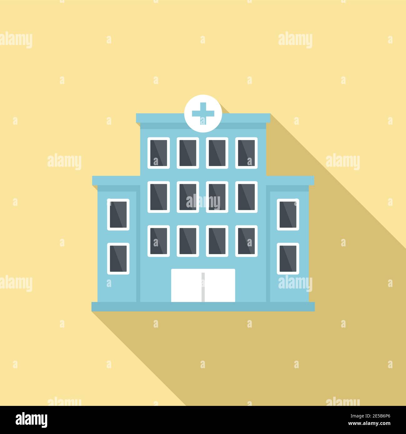 Hospital building icon, flat style Stock Vector Image & Art - Alamy