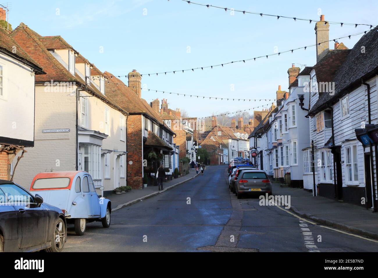 View of High Street, Charing, Kent, England, United Kingdom Stock Photo