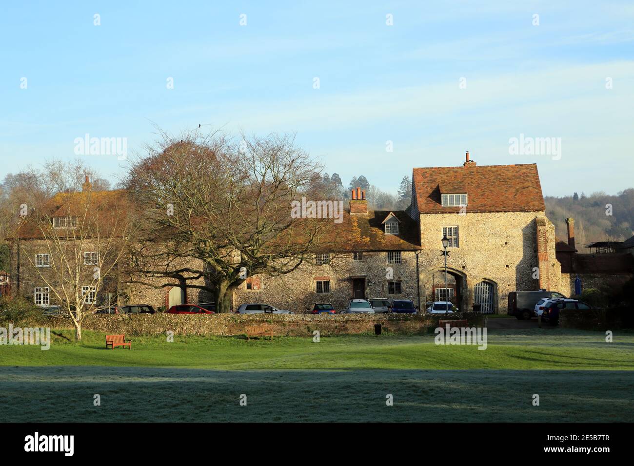 View of Palace from Clewards Meadow, Market Place, Charing
