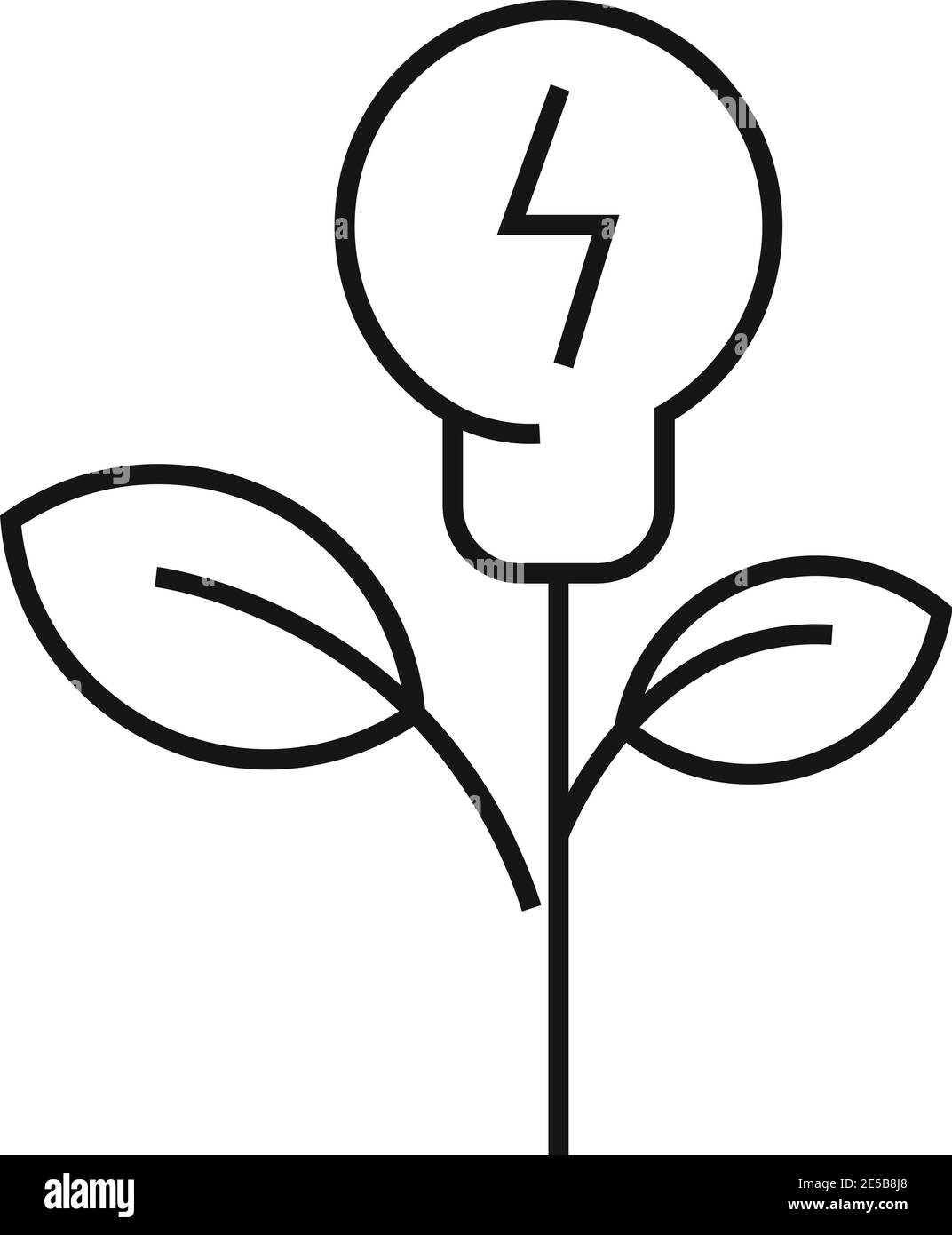 Eco energy plant icon, outline style Stock Vector Image & Art - Alamy
