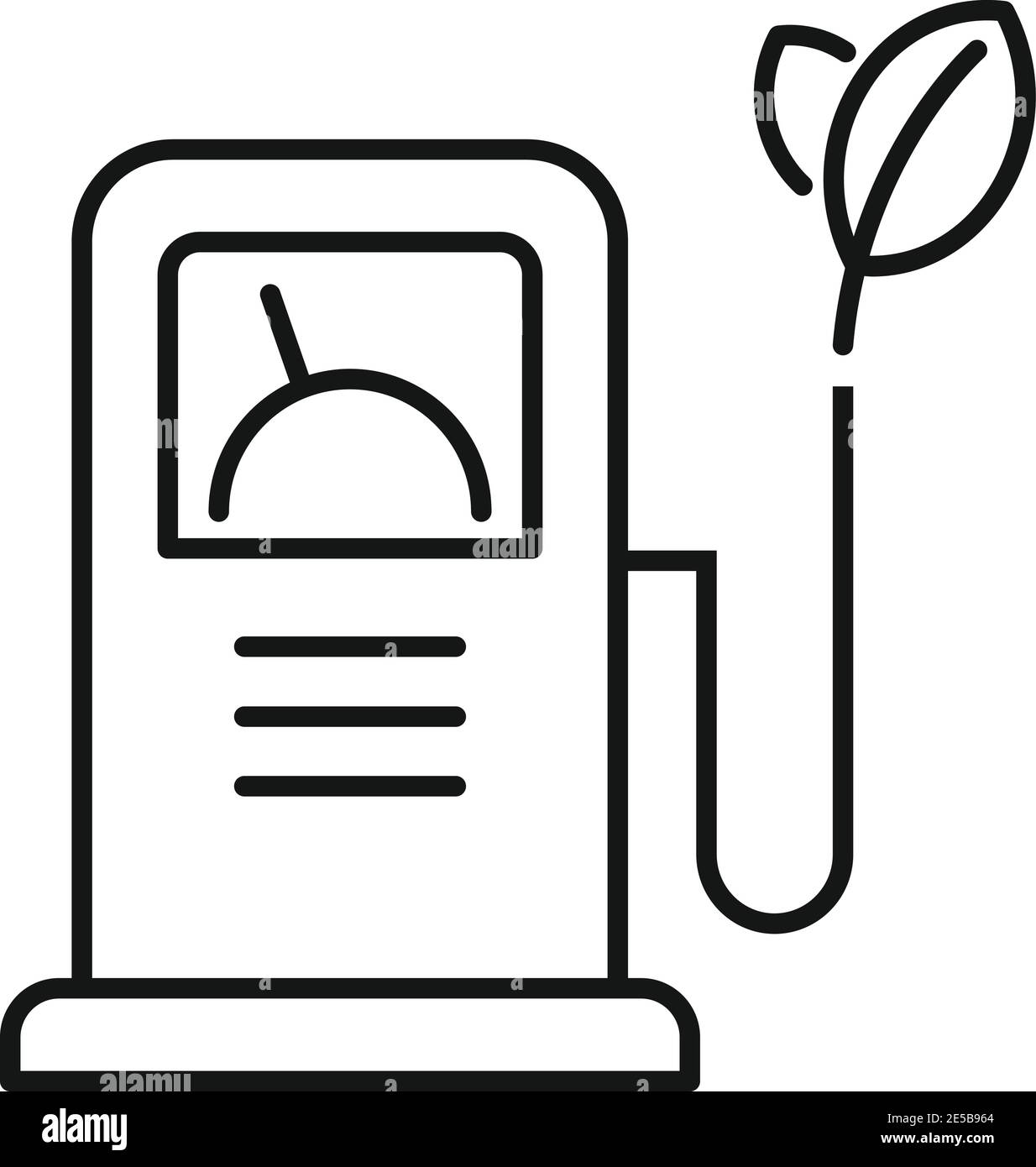 Eco station icon, outline style Stock Vector Image & Art - Alamy