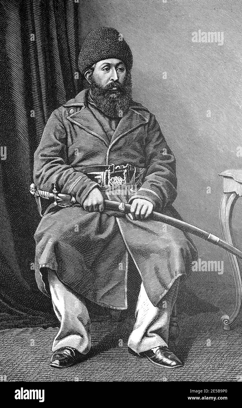 1878 SHERE ALI il ameer di Cabul Ritratto 