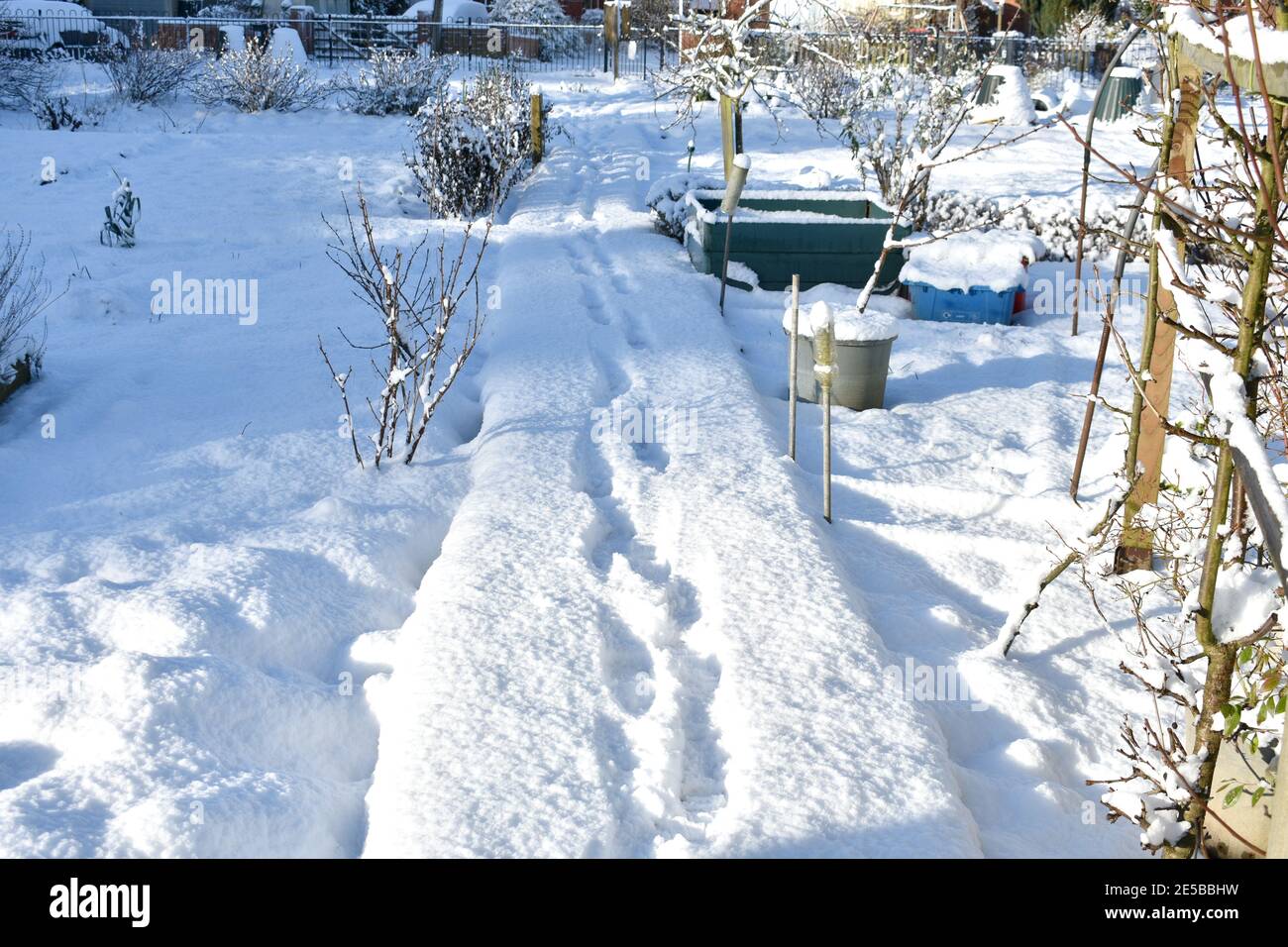 Foot steps on snow hi-res stock photography and images - Alamy