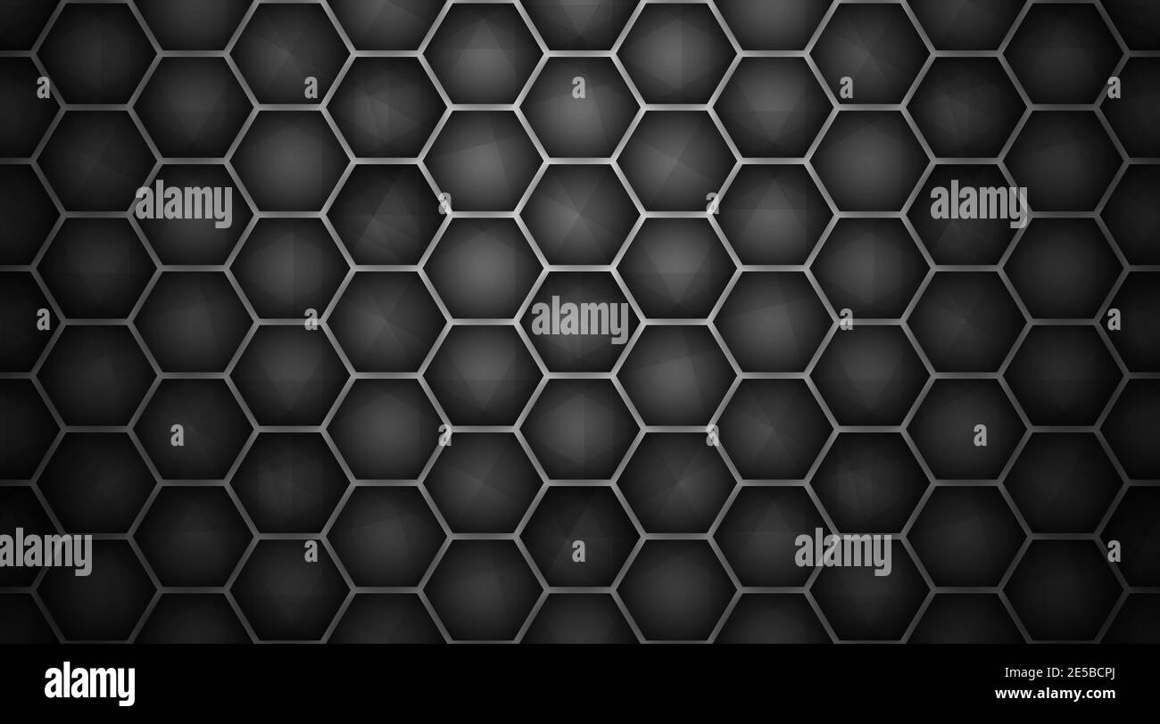 Abstract hexagonal background geometric grid seamless pattern Stock ...
