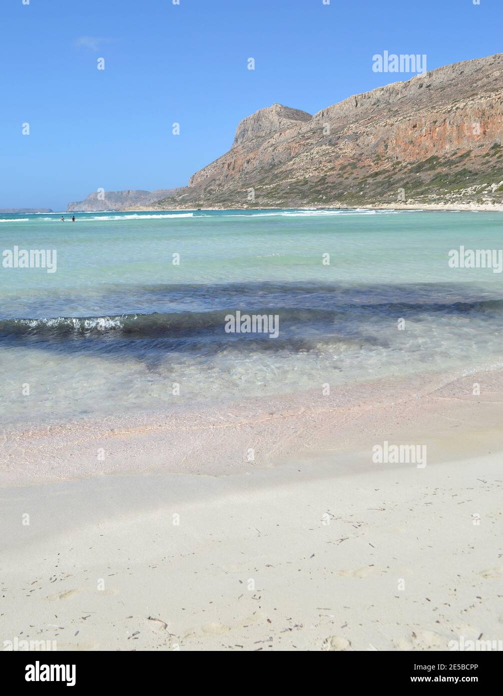 The idyllic Balos Lagoon coastline Stock Photo