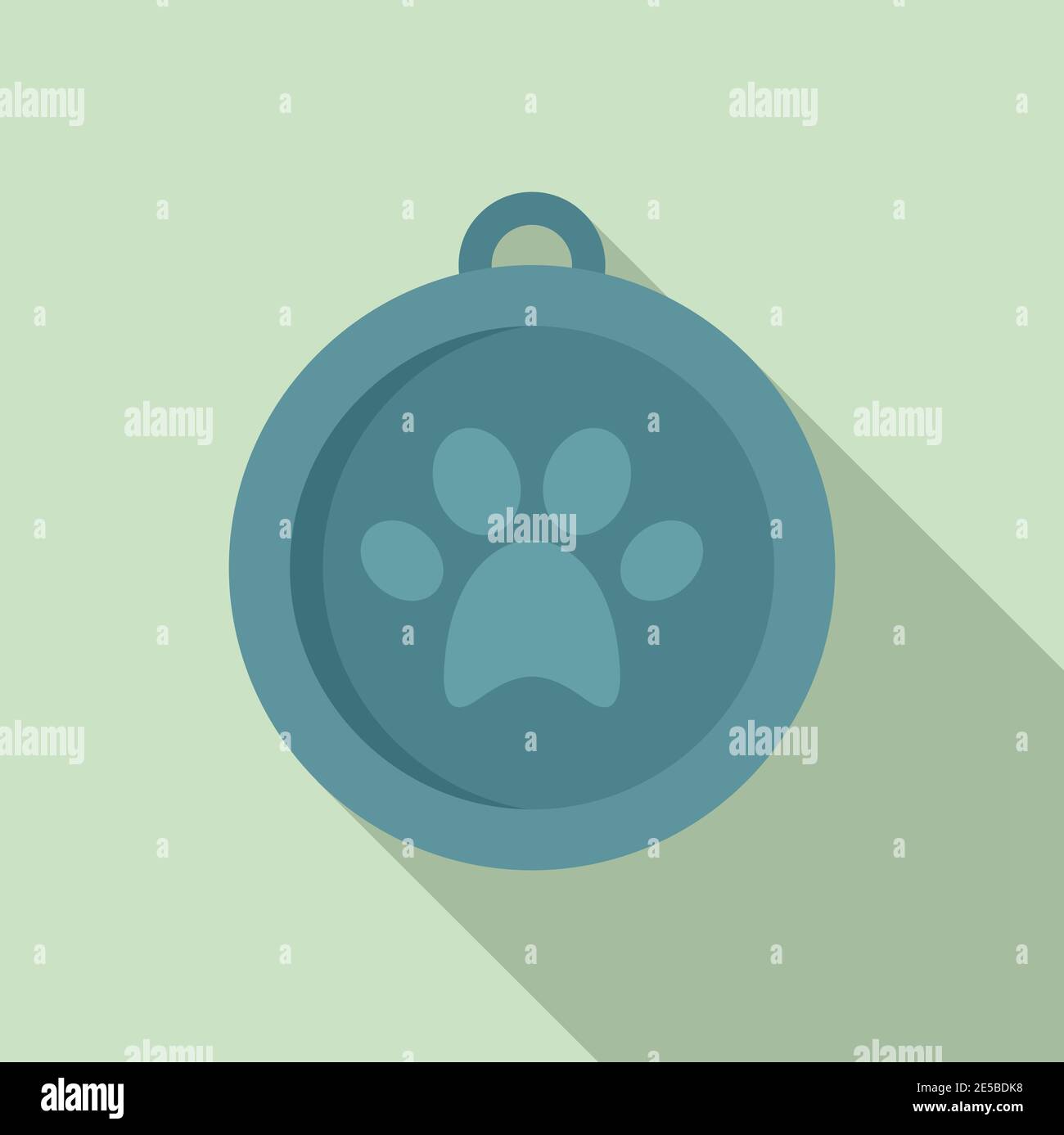 Dog medal icon, flat style Stock Vector Image & Art - Alamy