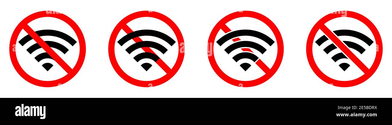 Forbidden sign. Ban icon. Red circle symbol of stop. Prohibited signal.  Vector sign Stock Vector