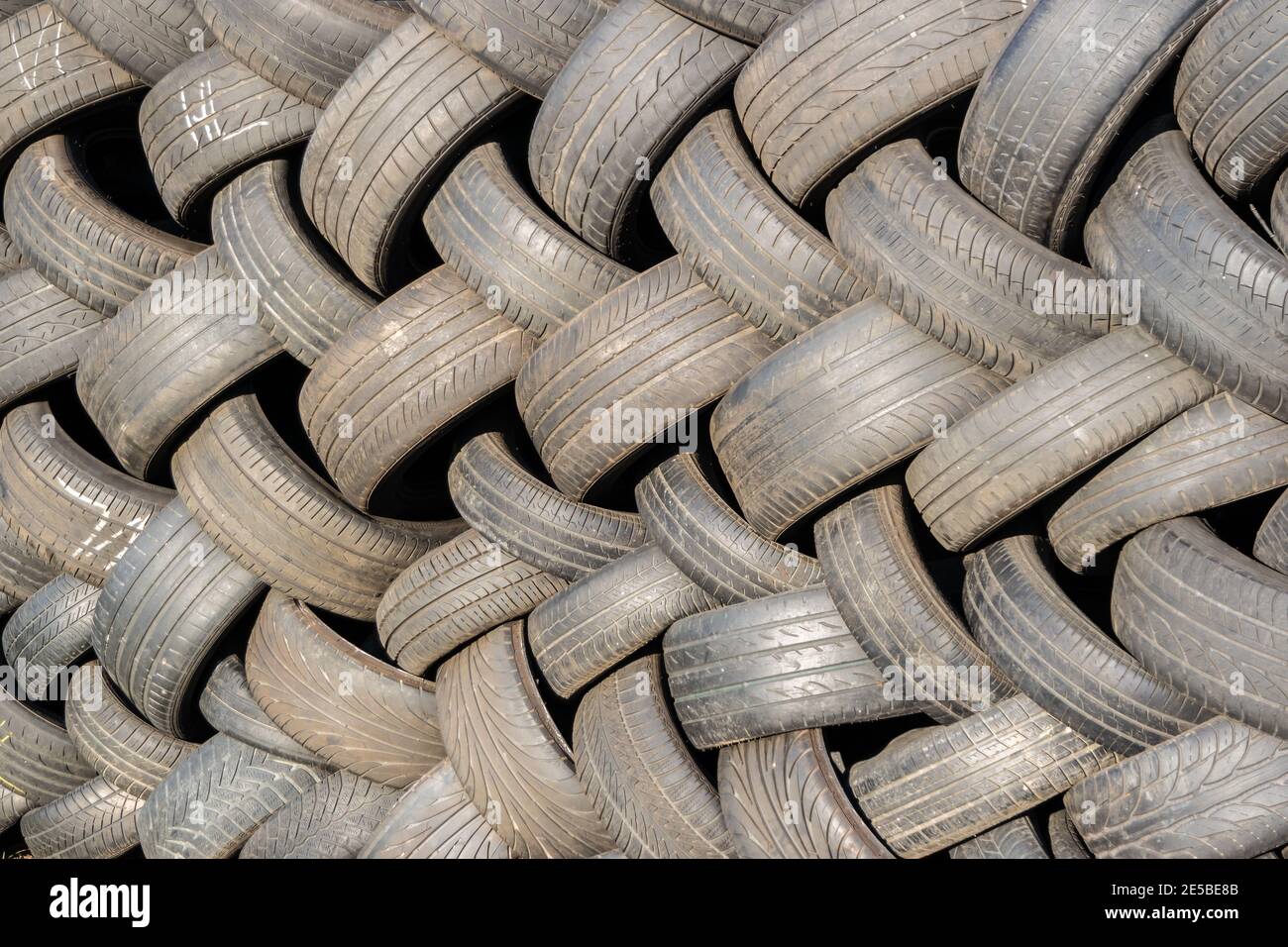 recycle used tires with rubber Stock Photo Alamy