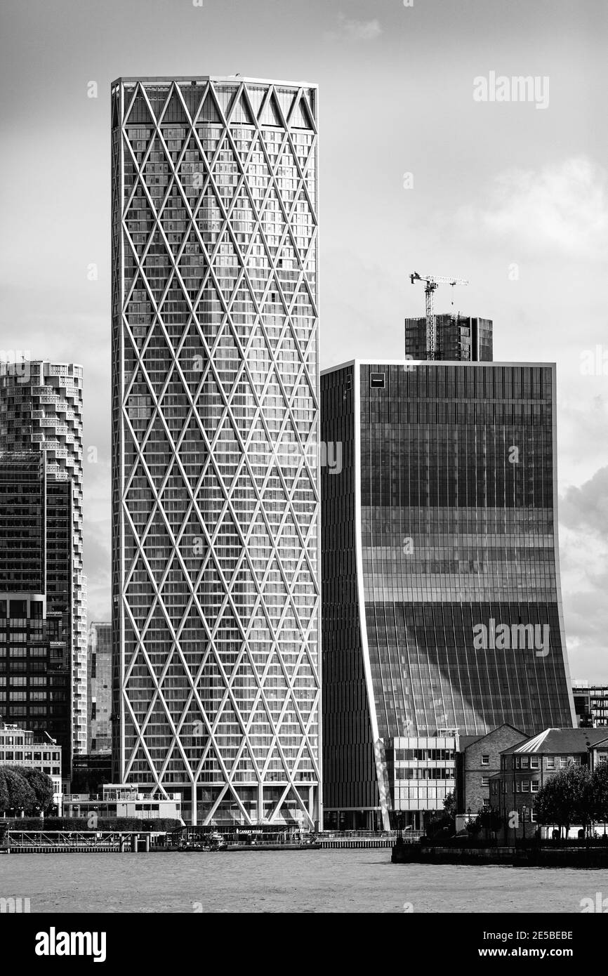 The Newfoundland Residential Building, Canary Wharf, London, UK Stock Photo