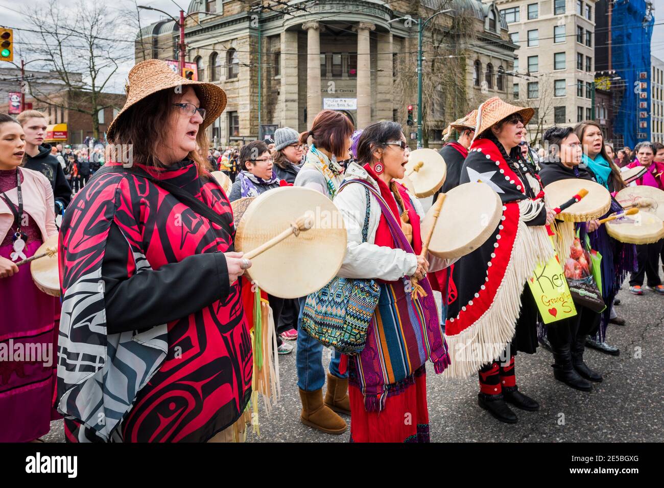 Downtown Eastside Women’s Memorial March, Vancouver, British Columbia, Canada. Stock Photo