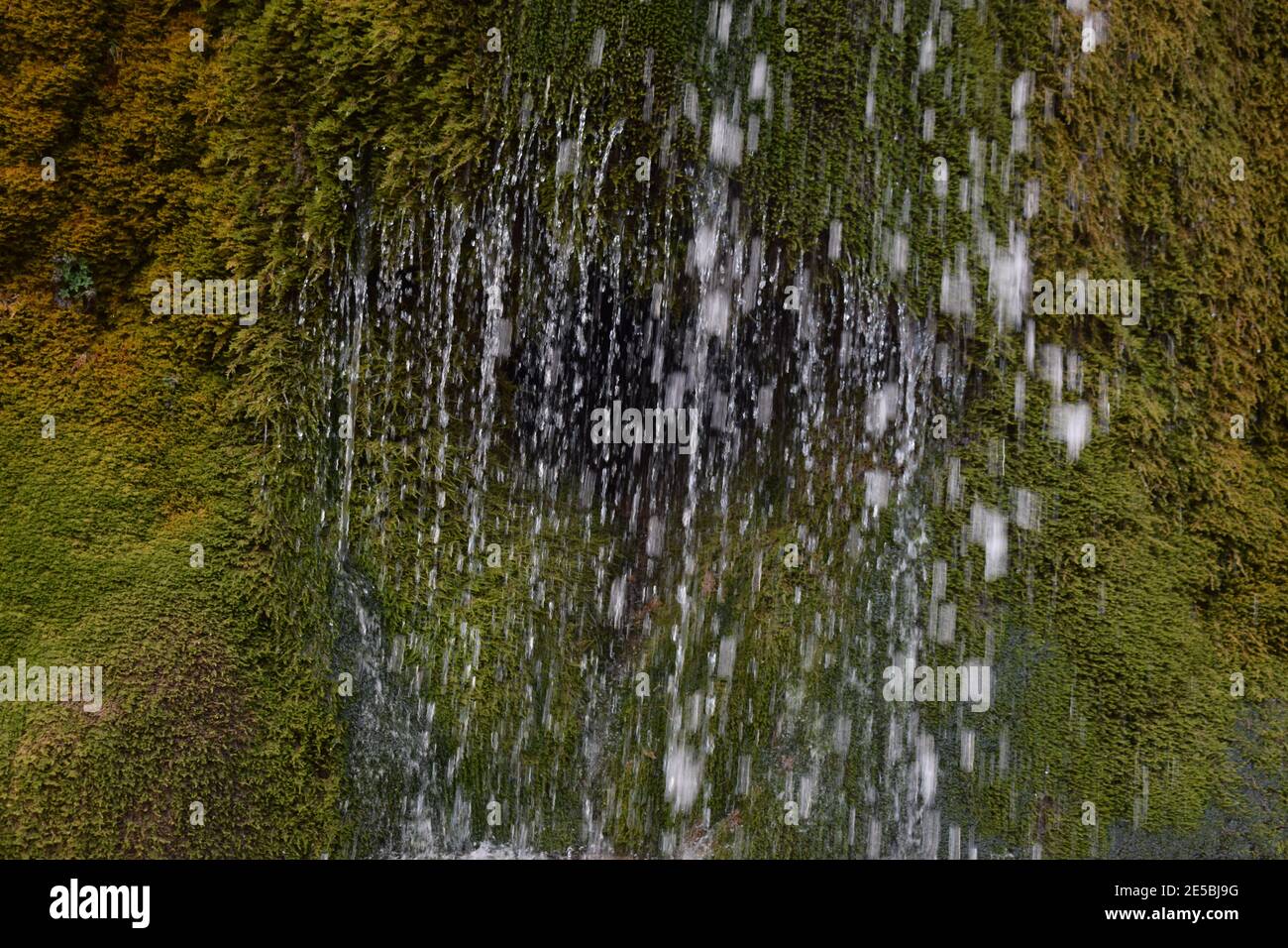 colorful waterfall Dreimühlenwasserfall Stock Photo