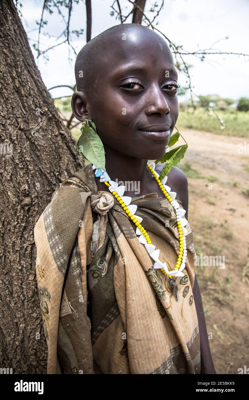 Massai girl - Tanzania, Africa Stock Photo - Alamy