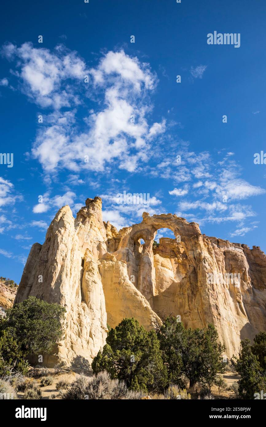 Grosvenor Arch, Grand Staircase-Escalante National Monument, Utah, USA. Stock Photo