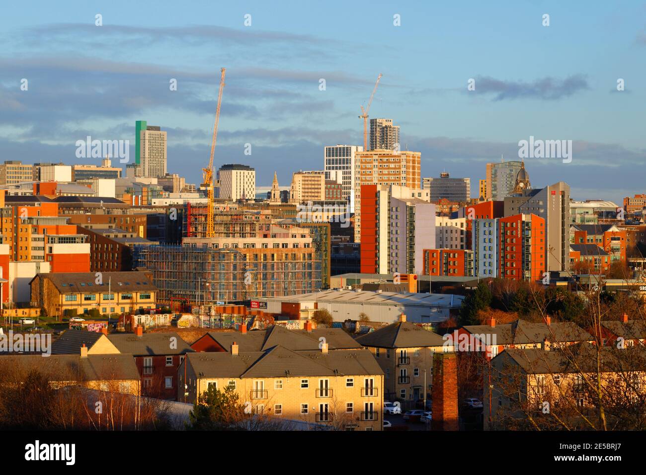 Leeds City Centre skyline Stock Photo - Alamy